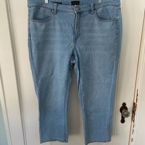 Talbots 16W Straight Leg Crop Jean